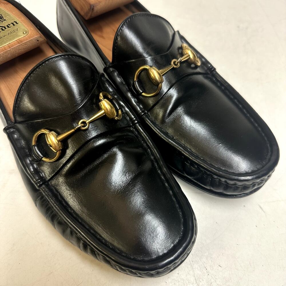 FULL RESOLE Gucci Men's Horsebit 1953 Loafer Bit Black Made in Italy UK 7 US 8 D - Picture 8 of 12